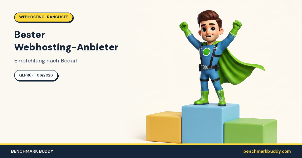 Bester Webhosting-Anbieter 2026: Empfehlung nach Bedarf