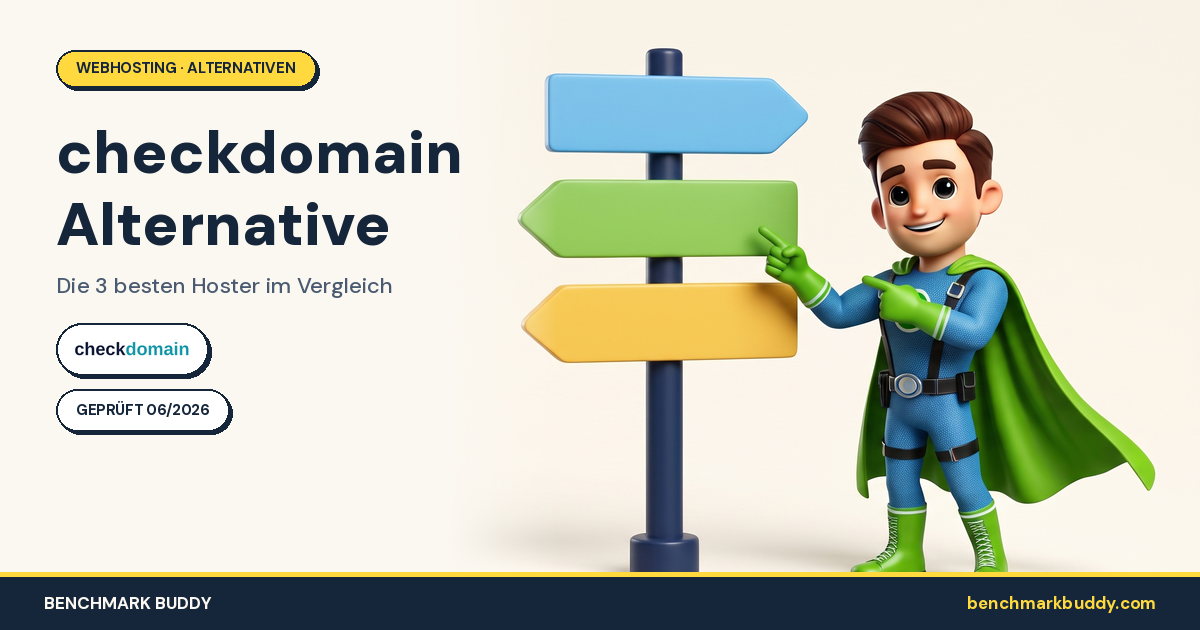 checkdomain Alternative 2026: Die 3 besten Hoster im Vergleich