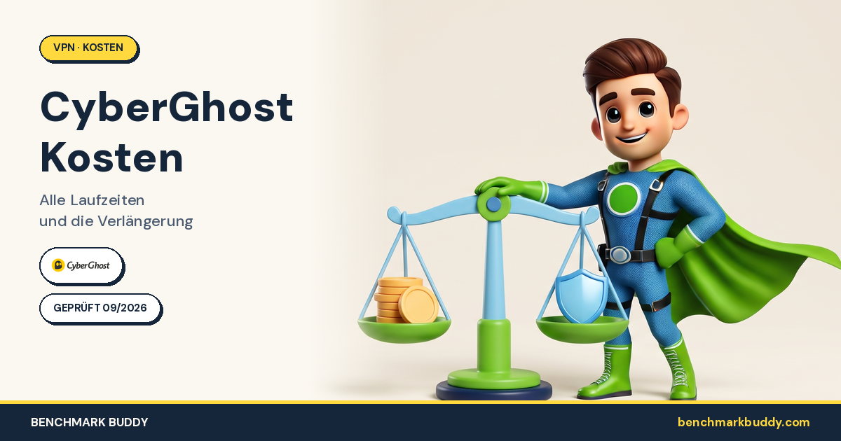 CyberGhost Kosten 2026: 2,19 €, 6,99 € oder 11,99 € – alle Laufzeiten und die Verlängerung