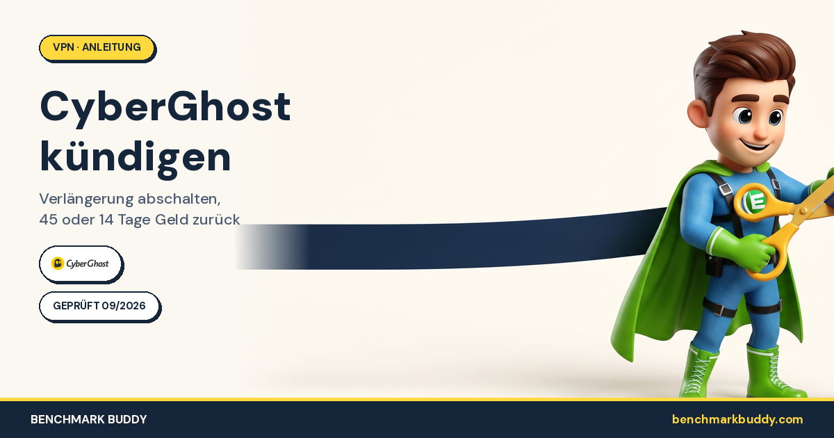 CyberGhost kündigen 2026: Verlängerung abschalten, 45 oder 14 Tage Geld zurück