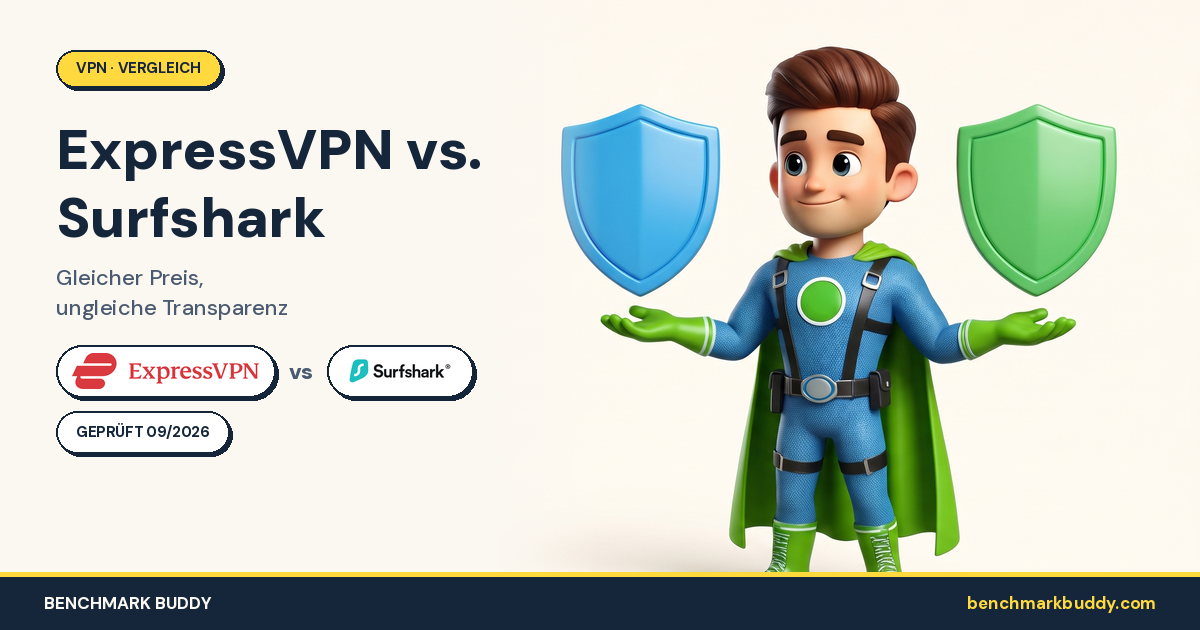 ExpressVPN vs Surfshark 2026: Gleicher Preis, ungleiche Transparenz