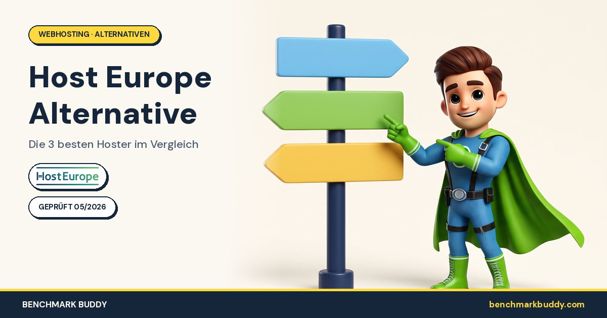 Host Europe Alternative 2026: Die 3 besten Hoster im Vergleich