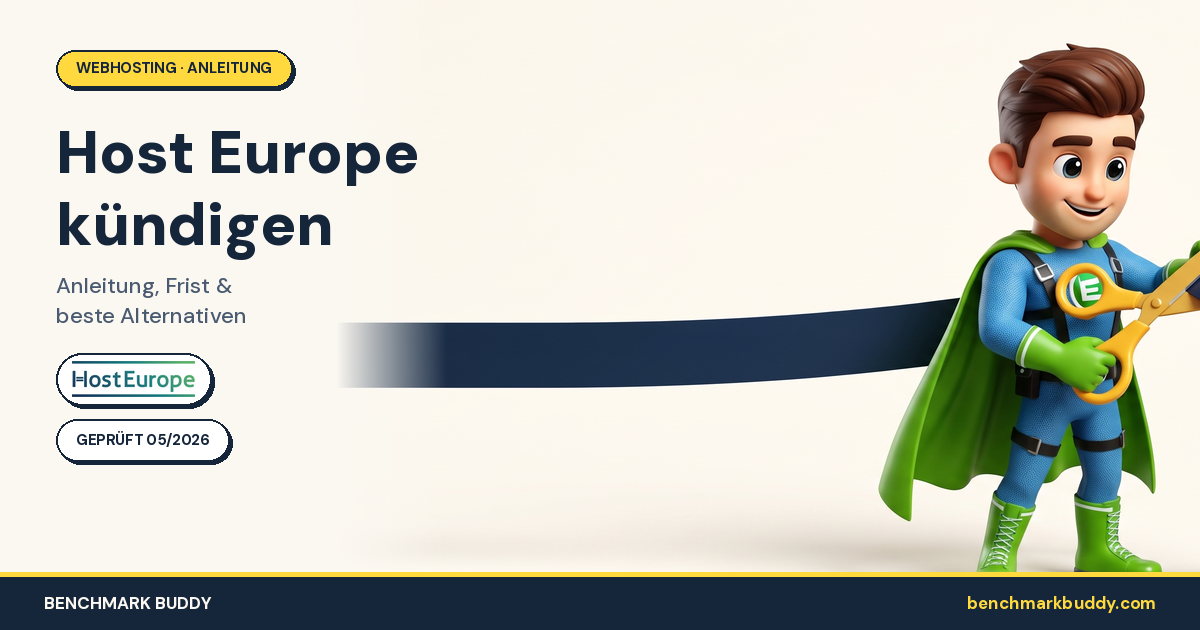 Host Europe kündigen 2026: Anleitung, Frist & beste Alternativen