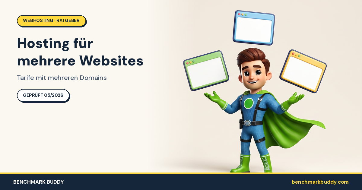 Hosting für mehrere Websites 2026: Tarife mit mehreren Domains