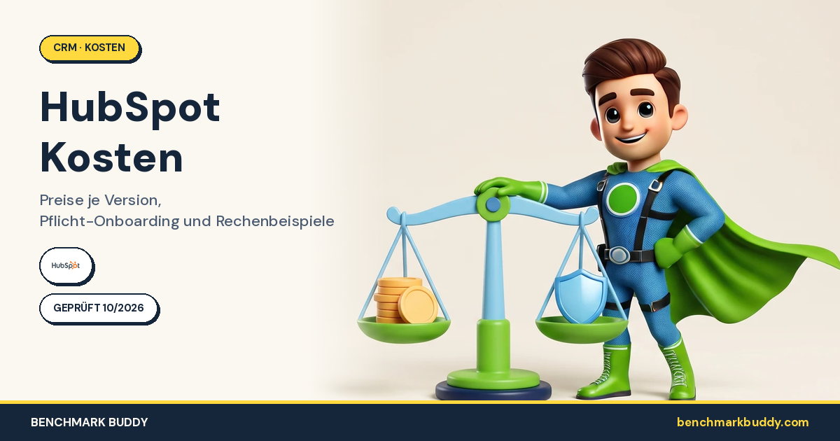HubSpot Kosten 2026: Preise je Version, Pflicht-Onboarding und Rechenbeispiele