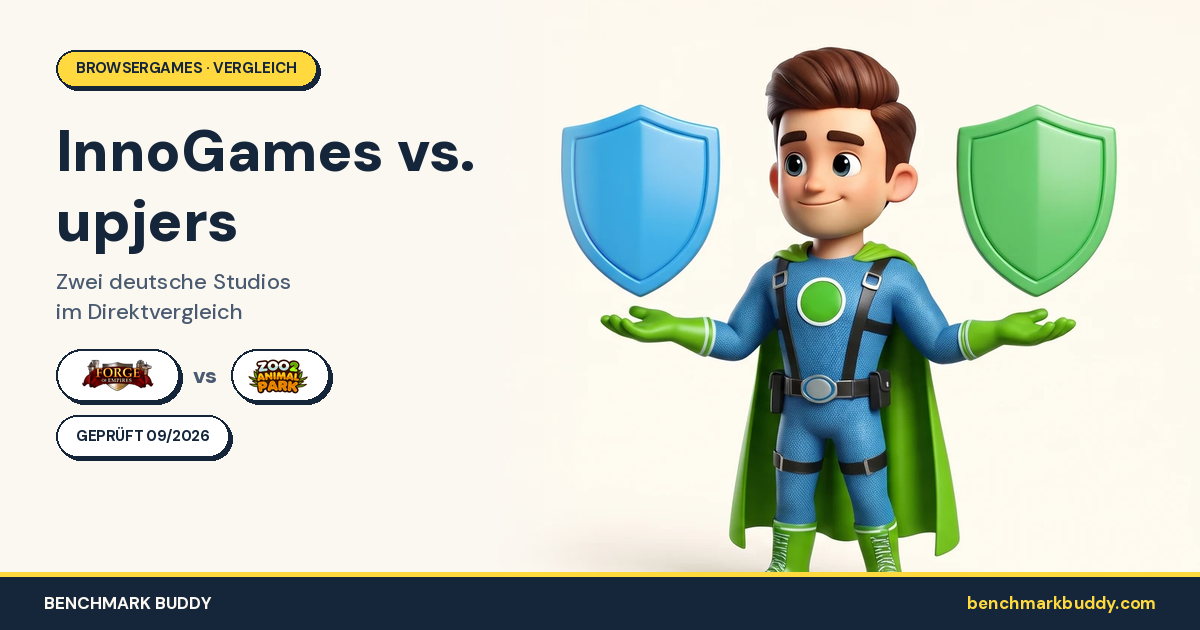InnoGames vs Upjers: Der große Browsergame-Konzern-Vergleich 2026