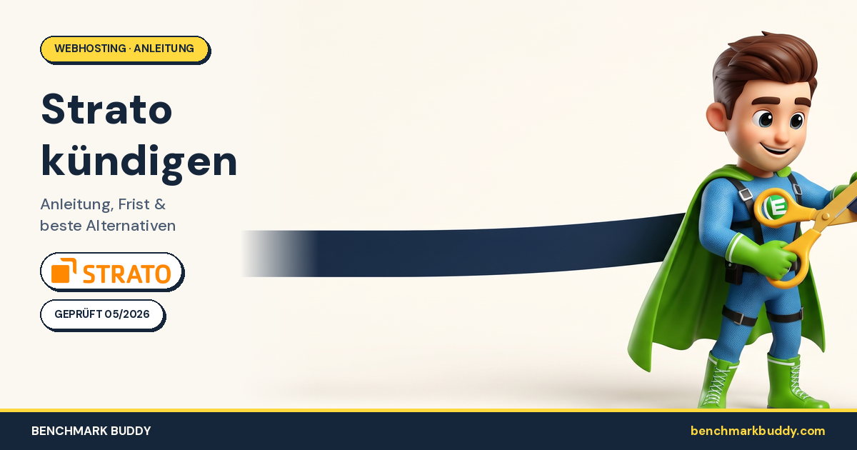 Strato kündigen 2026: Anleitung, Frist & beste Alternativen