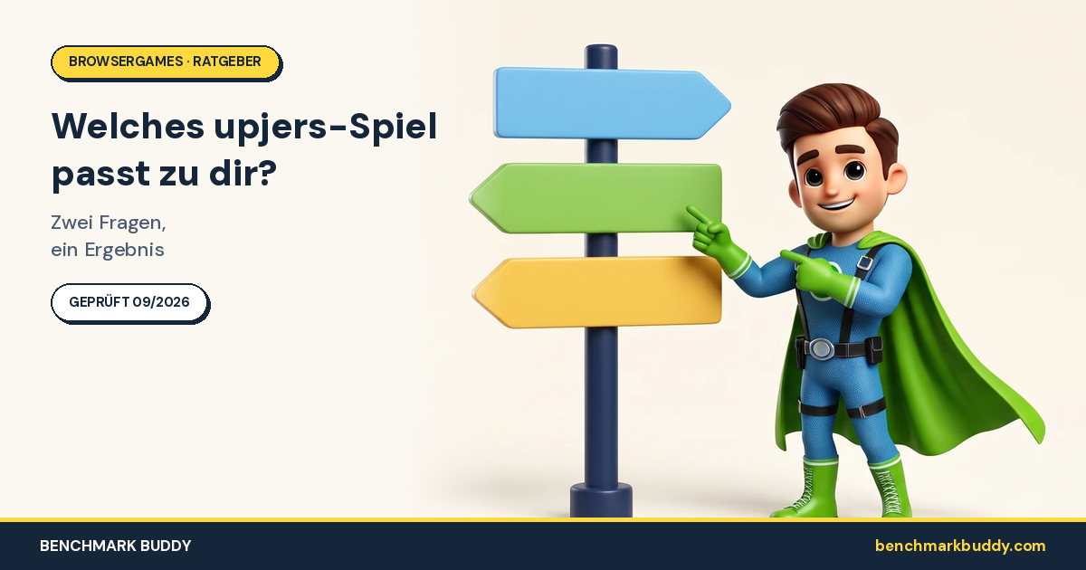 Welches Upjers-Spiel passt zu mir? Quiz mit 2 Fragen (2026)