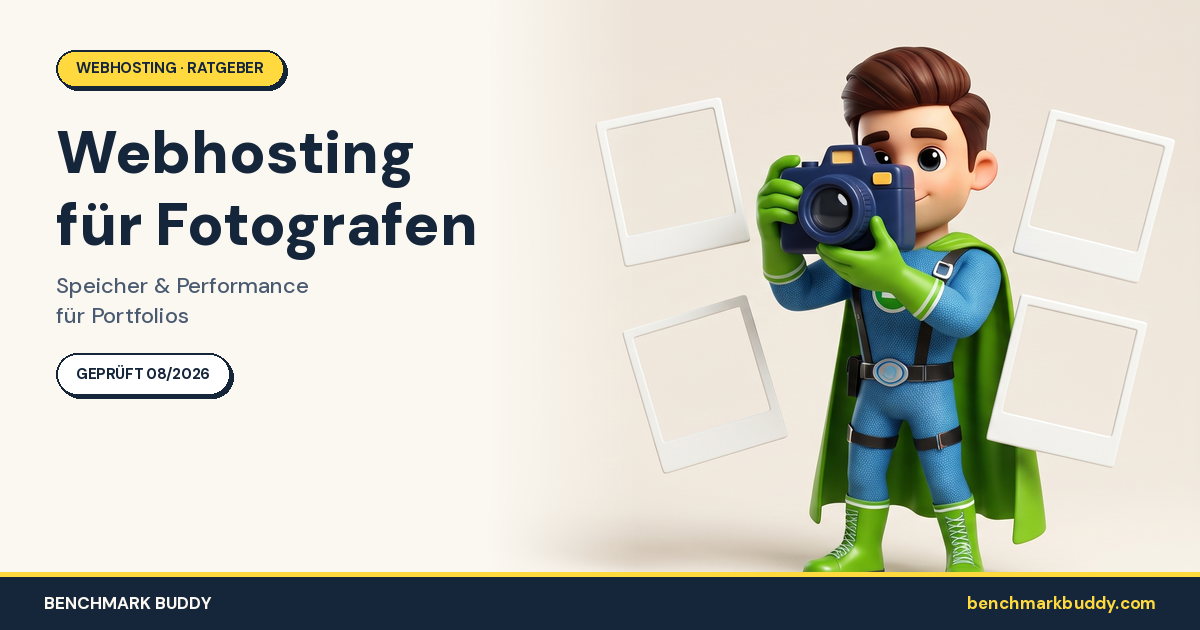 Webhosting für Fotografen 2026: Speicher & Performance für Portfolios