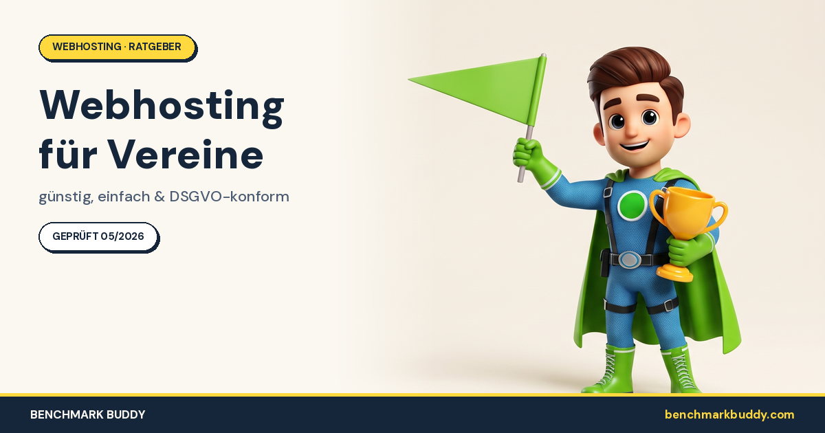 Webhosting für Vereine 2026: günstig, einfach & DSGVO-konform