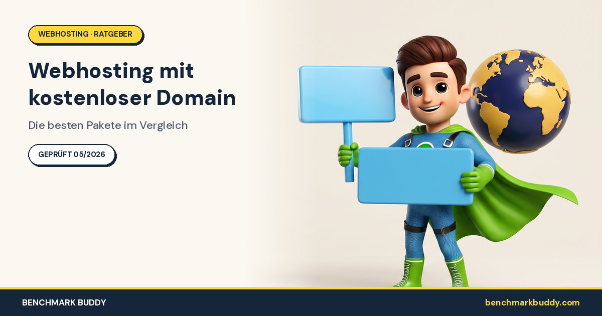 Webhosting mit kostenloser Domain 2026: Die besten Pakete im Vergleich