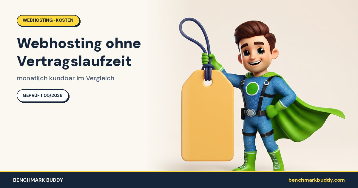 Webhosting ohne Vertragslaufzeit 2026: monatlich kündbar im Vergleich