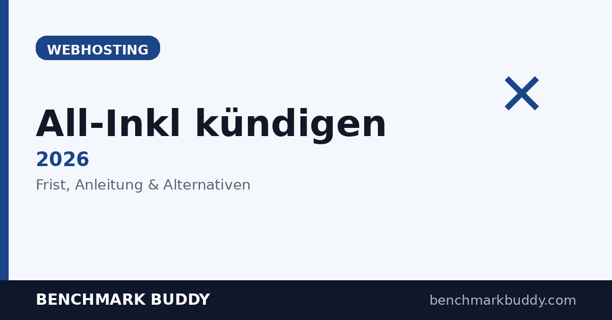 All-Inkl kündigen 2026: Anleitung, Frist & beste Alternativen
