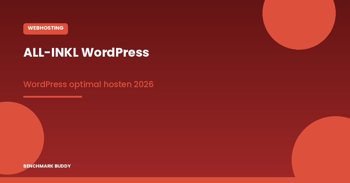ALL-INKL.COM WordPress Hosting 2026: WordPress optimal hosten