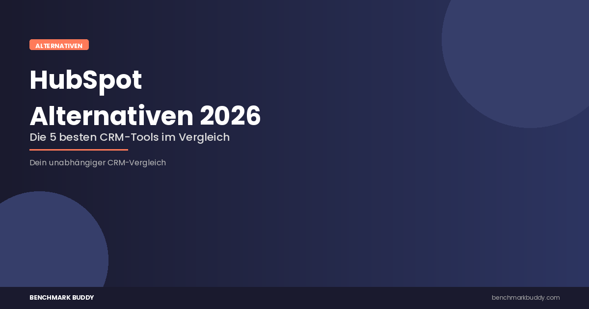 HubSpot Alternativen 2026: Die 5 besten CRM-Tools im Vergleich