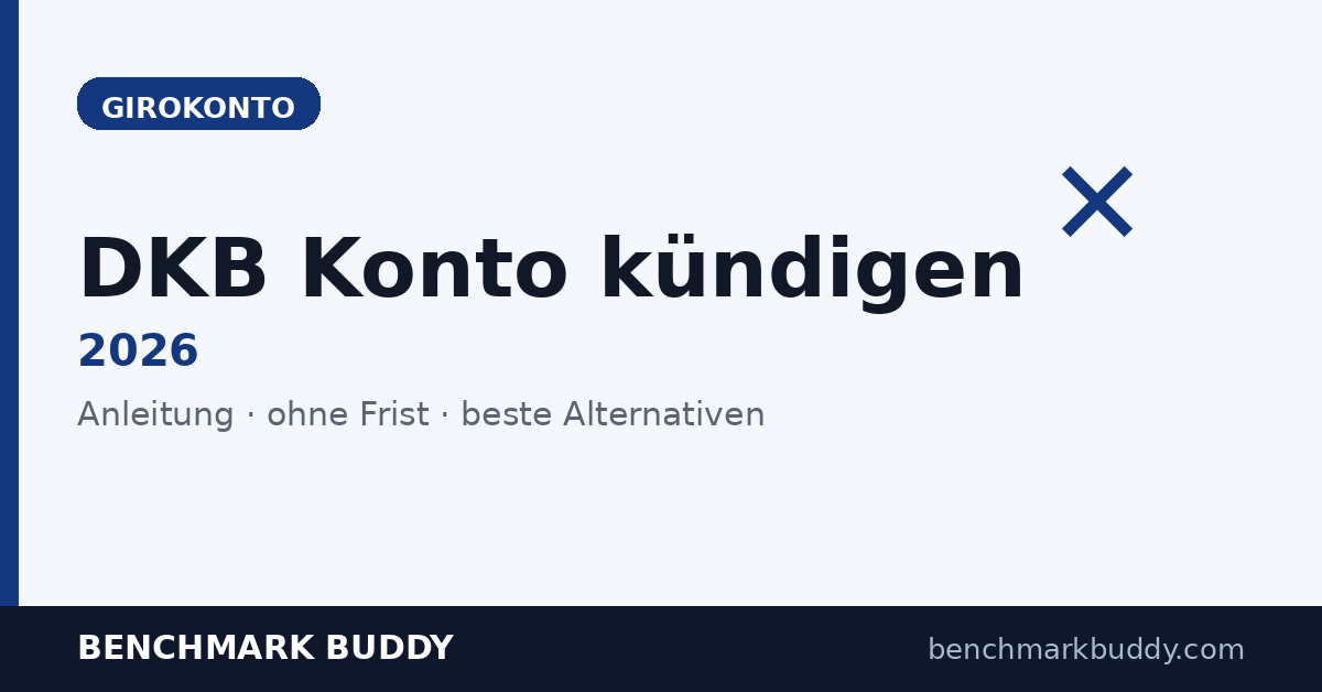 DKB Konto kündigen 2026: Anleitung + beste Alternativen