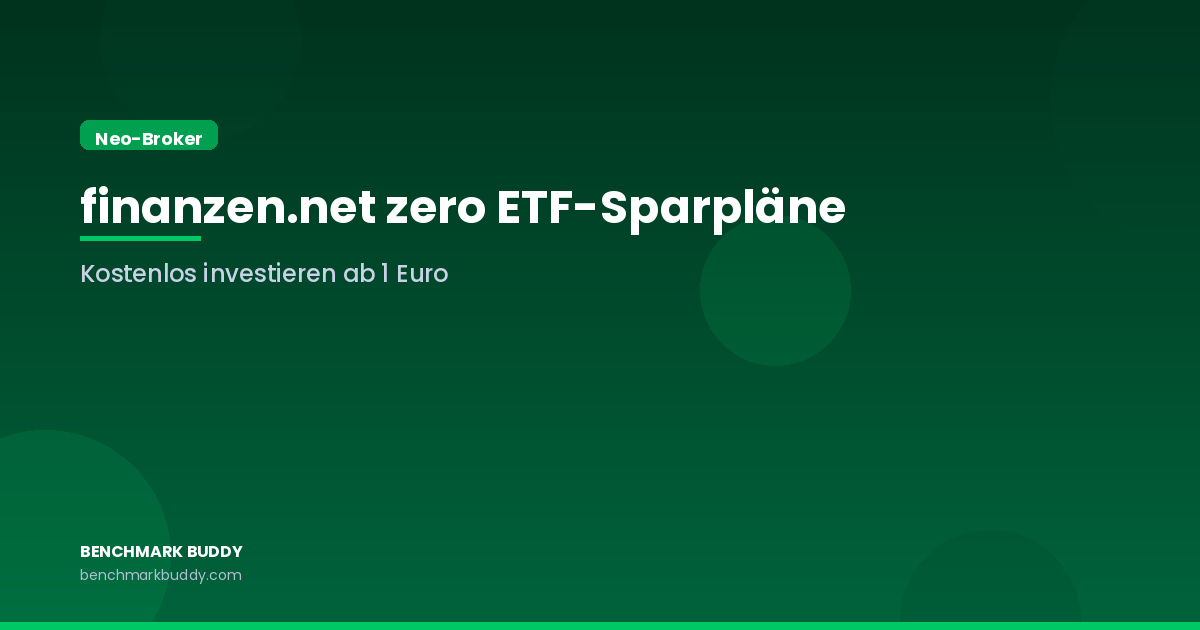 finanzen.net zero ETF-Sparpläne 2026: Kostenlos investieren ab 1 Euro