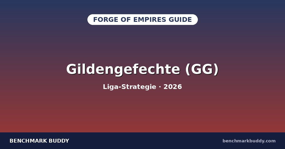 Forge of Empires Gildengefechte (GG) 2026: Liga-Strategie