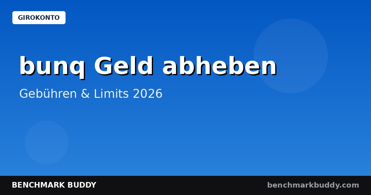 bunq Geld abheben 2026: Gebühren, Limits & Spar-Tricks