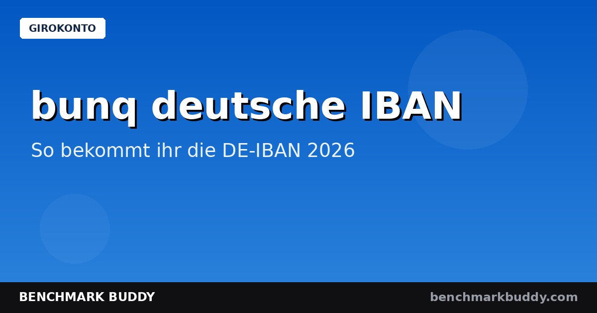 bunq deutsche IBAN 2026: So bekommt ihr die DE-IBAN