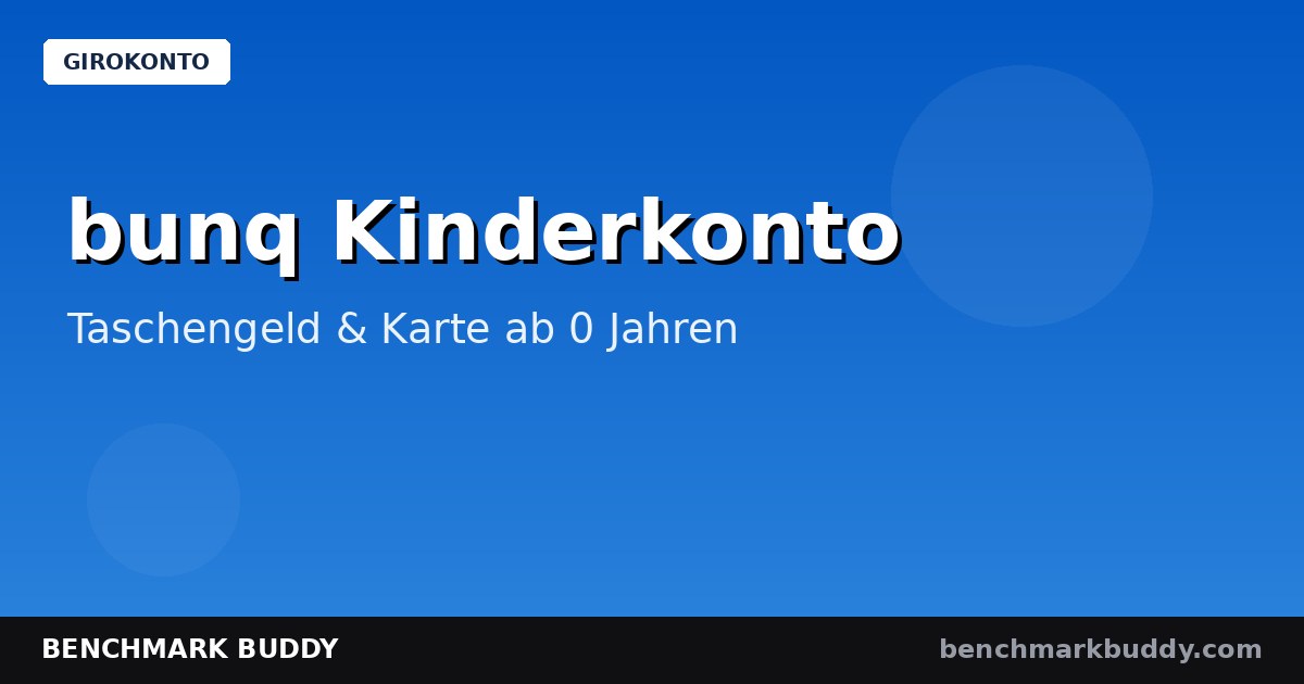 bunq Kinderkonto 2026: Kostenlos mit Karte & Taschengeld-Automatik