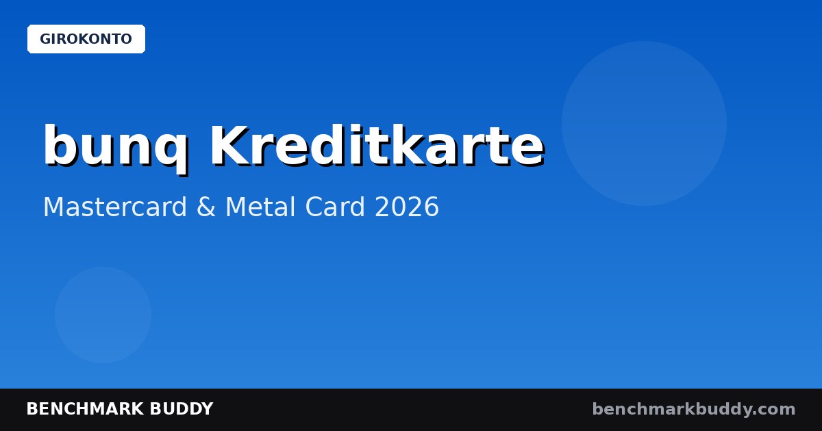 bunq Kreditkarte 2026: Mastercard Debit, virtuelle Karten & Metal Card