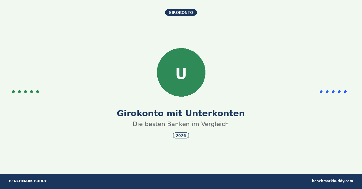 Girokonto mit Unterkonten: Die besten Banken 2026