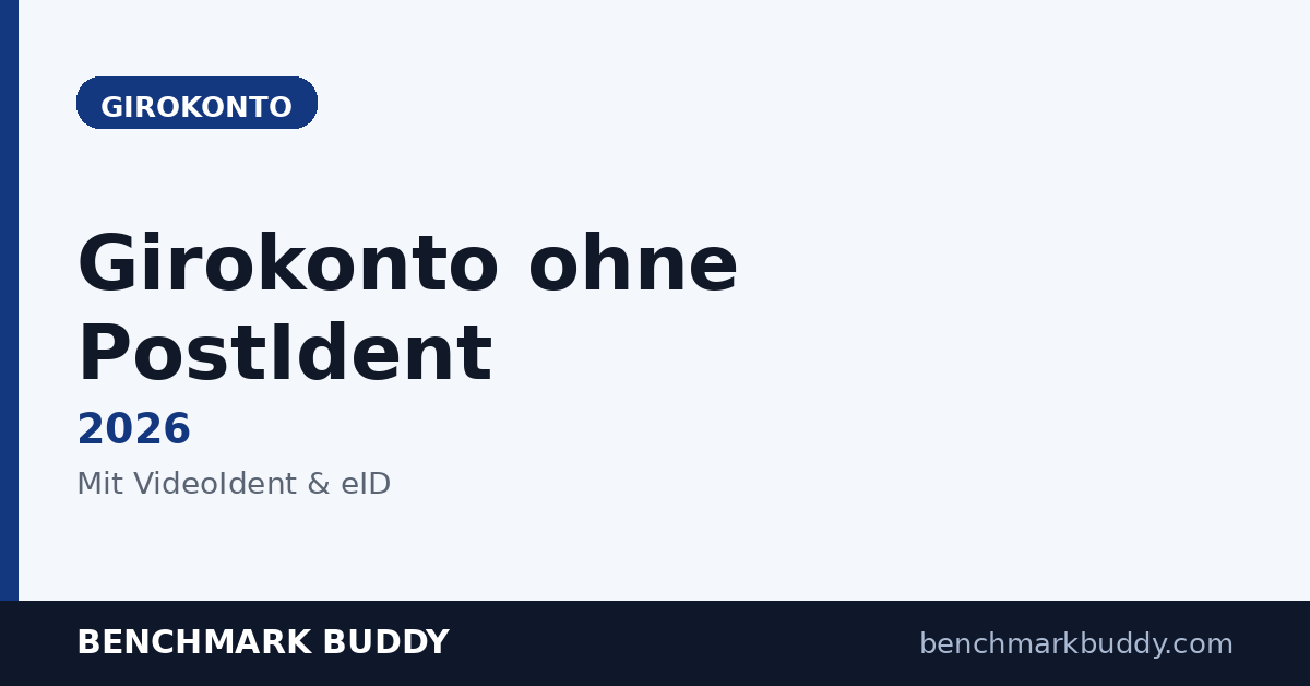 Girokonto ohne PostIdent 2026: Konten mit VideoIdent & eID