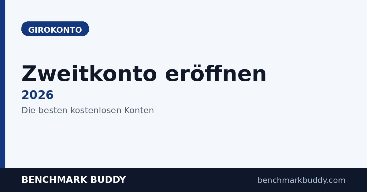 Zweitkonto eröffnen 2026: Die besten kostenlosen Girokonten