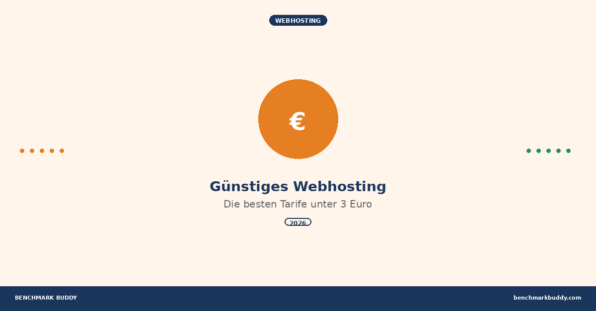 Günstiges Webhosting unter 3 Euro: Die besten Tarife 2026