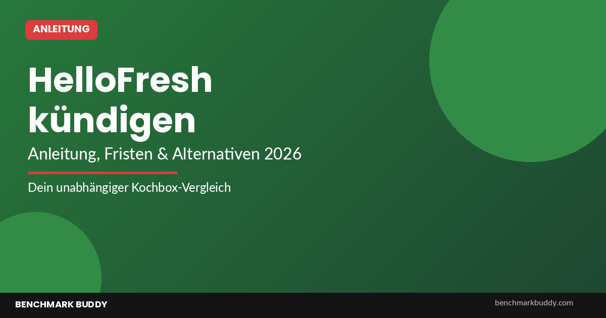 HelloFresh kündigen 2026 – So einfach geht’s (+ Alternativen)