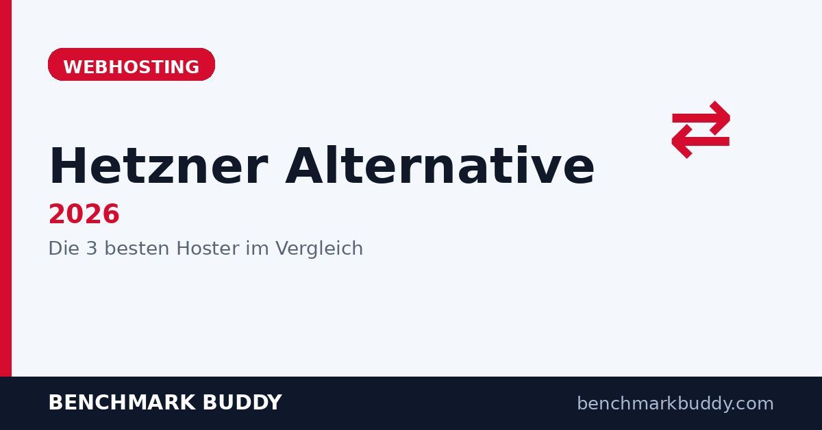 Hetzner Alternative 2026: Die 3 besten Hoster im Vergleich