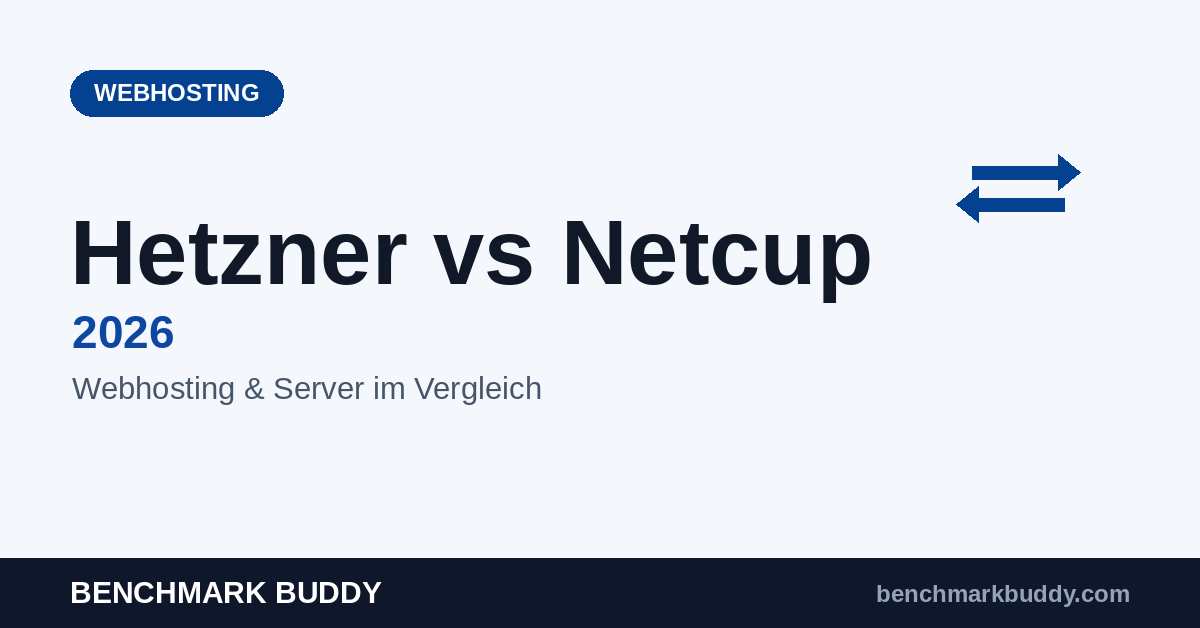 Hetzner vs Netcup 2026: Webhosting & Server im Vergleich