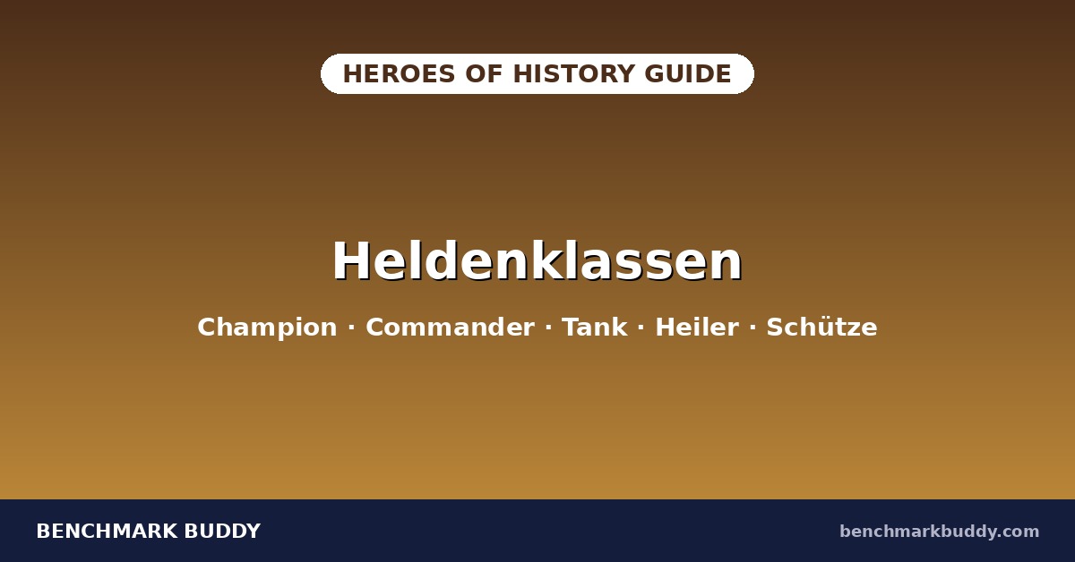 Heroes of History Heldenklassen 2026: Champion, Commander & Co