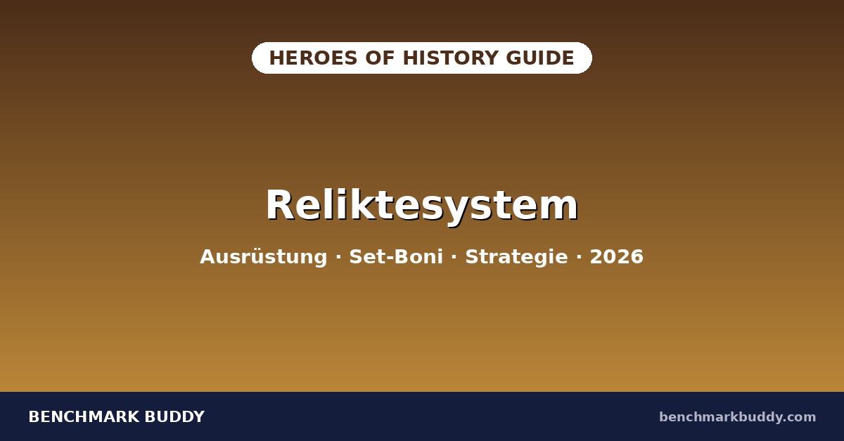 Heroes of History Reliktesystem 2026: Ausrüstung & Set-Boni