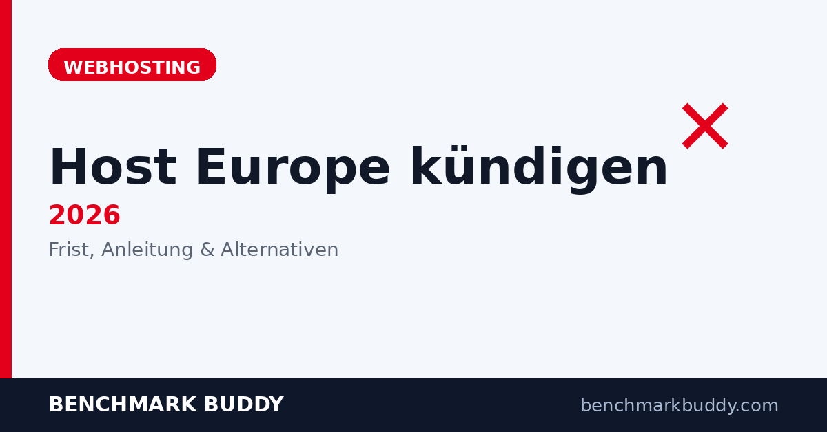 Host Europe kündigen 2026: Anleitung, Frist & beste Alternativen