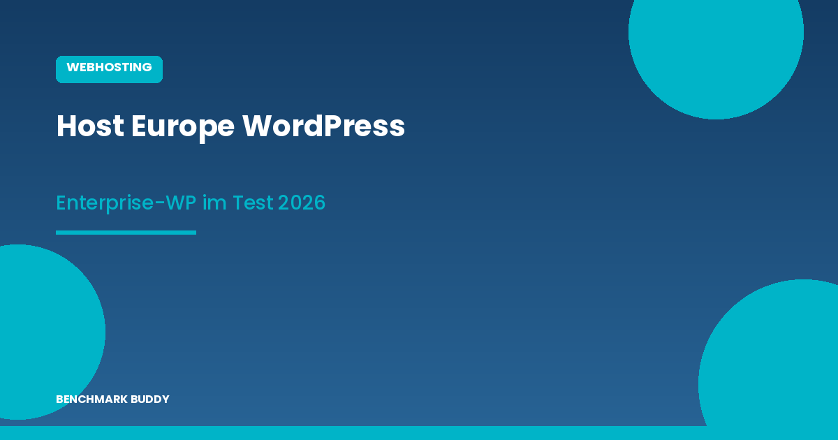 Host Europe WordPress Hosting 2026: Enterprise-WordPress im Test
