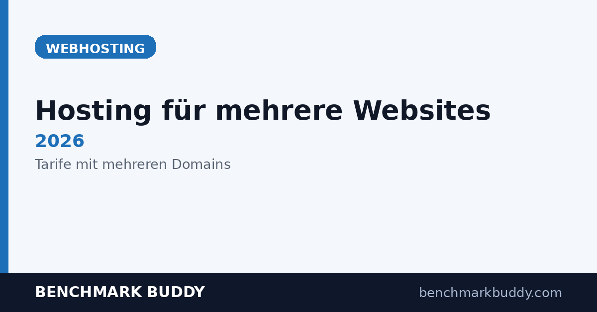 Hosting für mehrere Websites 2026: Tarife mit mehreren Domains
