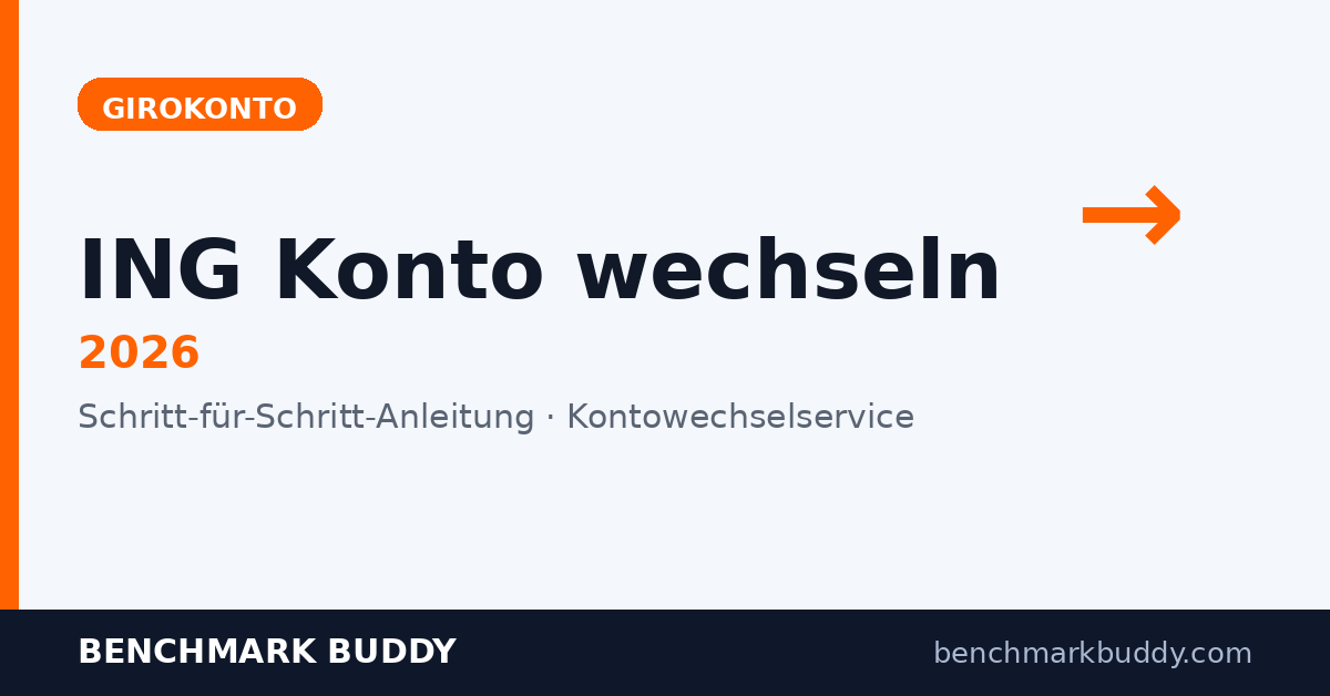 ING Konto wechseln 2026: Anleitung + Kontowechselservice