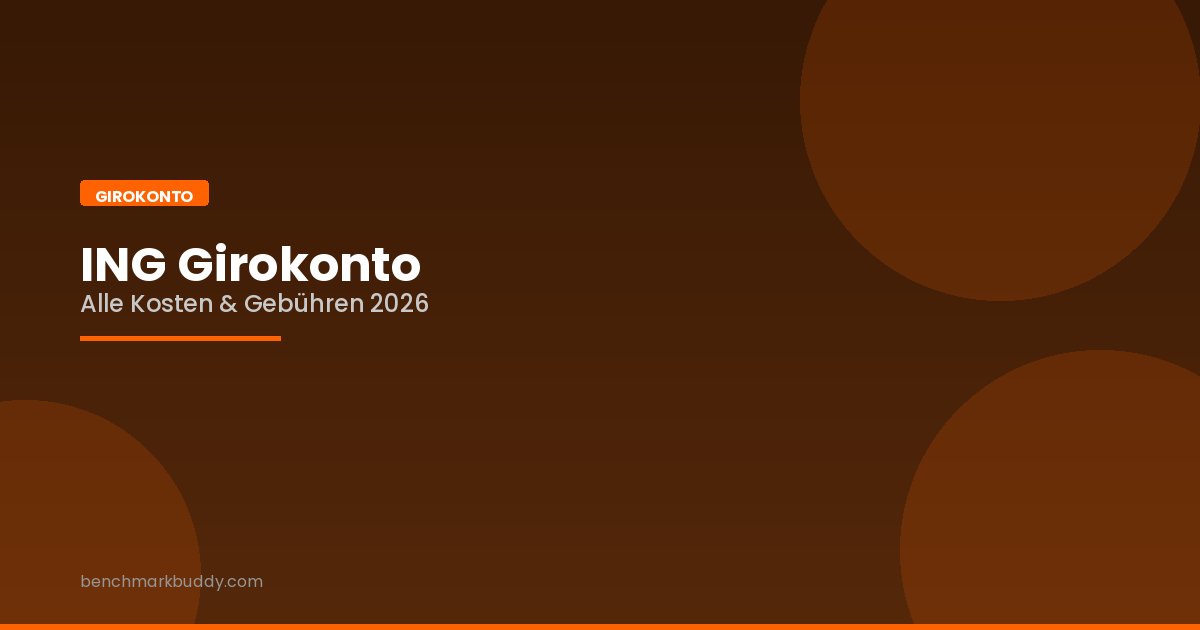 ING Girokonto Kosten 2026: Alle Gebühren im Überblick