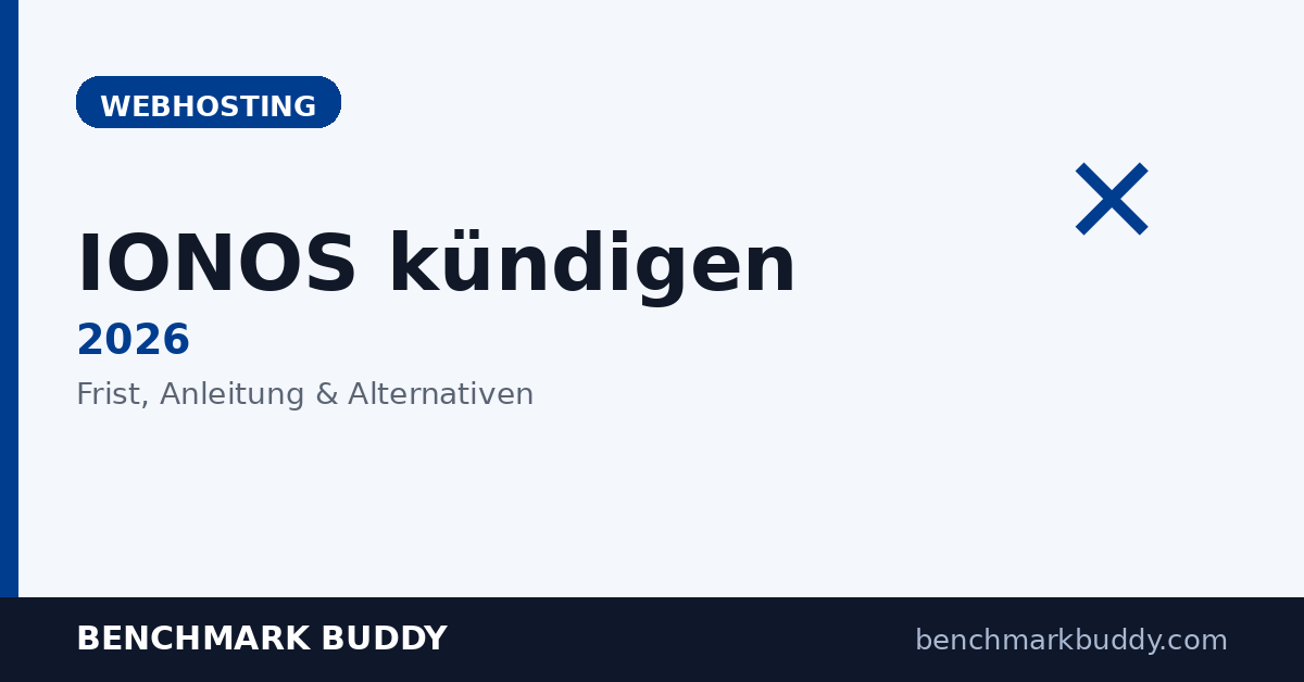 IONOS kündigen 2026: Anleitung, Frist & beste Alternativen