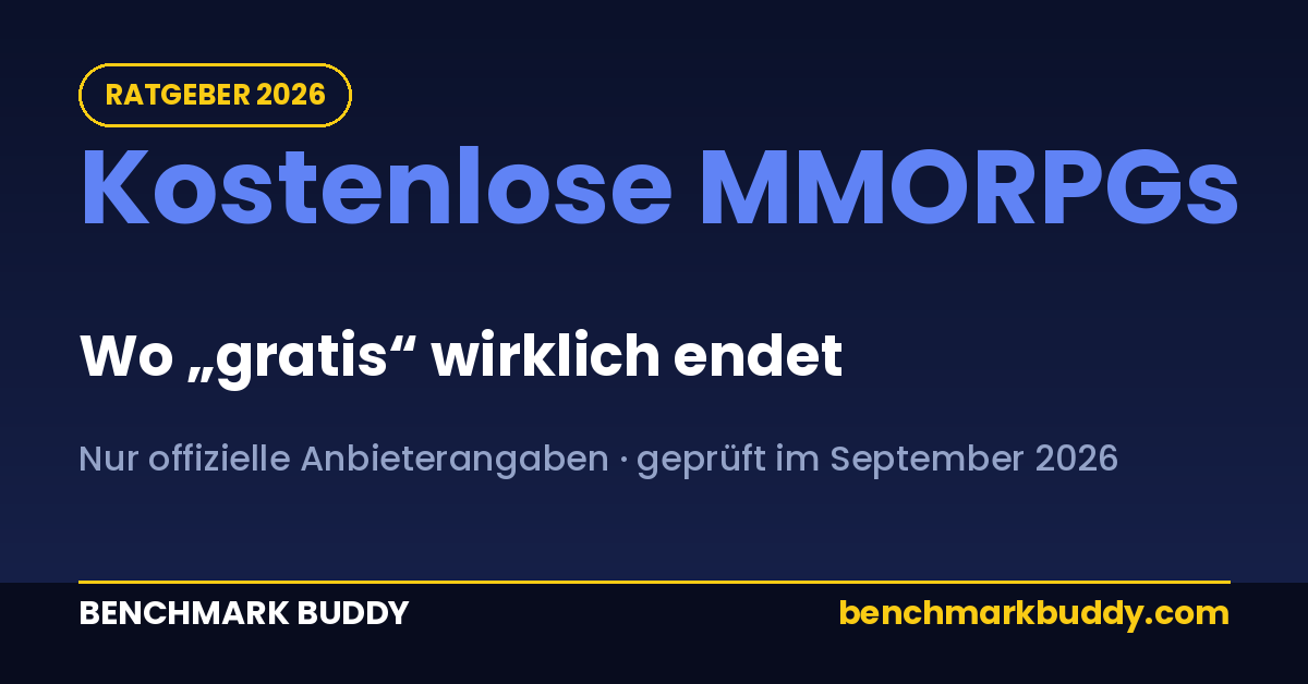 Kostenlose MMORPGs 2026: Wo „gratis“ wirklich endet
