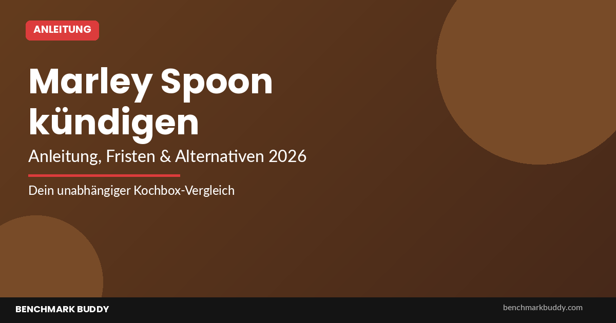 Marley Spoon kündigen 2026 – Anleitung, Fristen & Alternativen