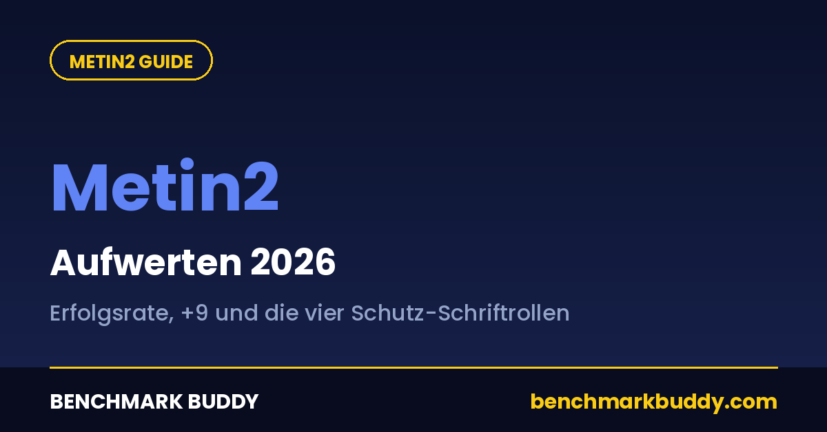 Metin2 aufwerten 2026: Erfolgsrate, +9 schaffen & Schriftrollen