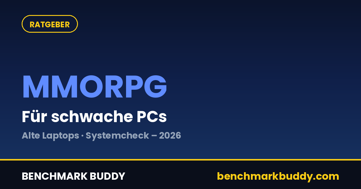MMORPG für schwache PCs 2026: Was auf alten Laptops wirklich läuft