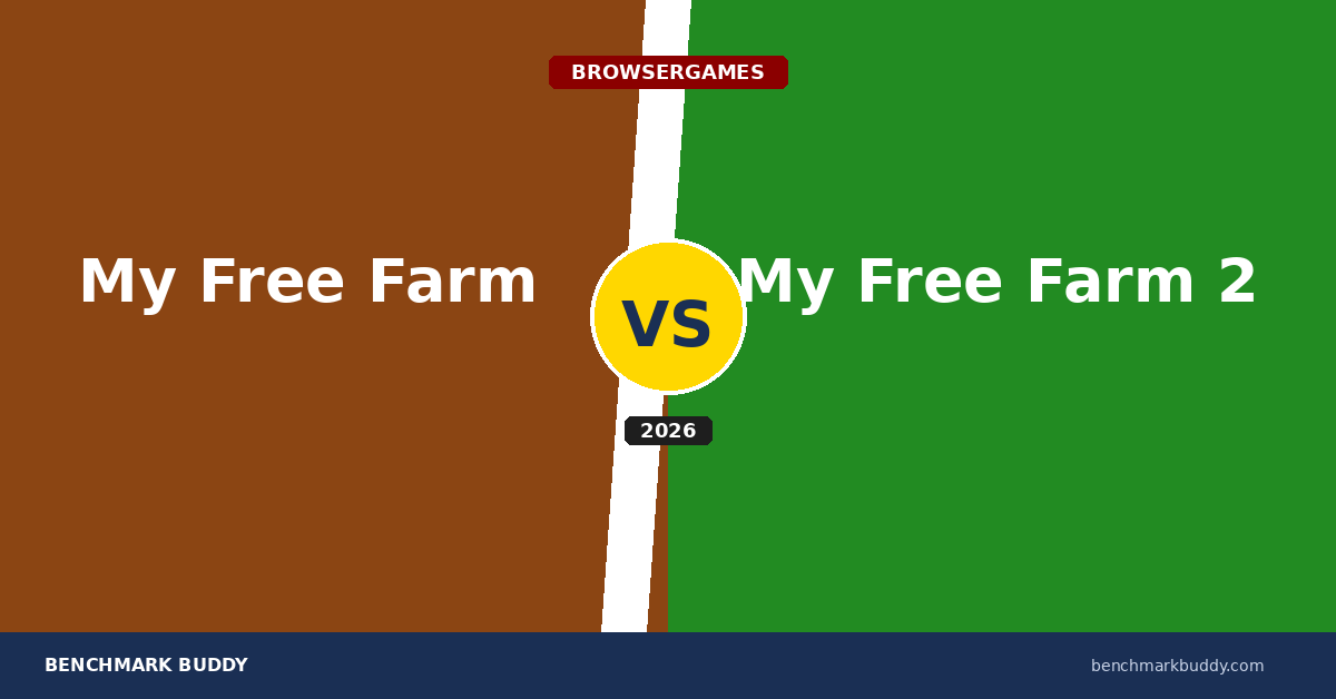 My Free Farm vs My Free Farm 2: Welches Upjers-Farmspiel 2026?
