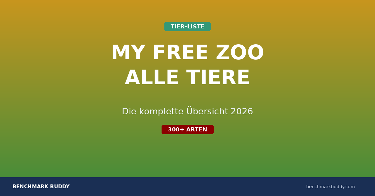 My Free Zoo: Alle Tiere & Gehege-Typen in der großen Übersicht 2026