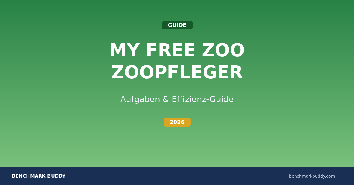 My Free Zoo Zoopfleger 2026: Aufgaben, Aufrüstung & Effizienz-Guide