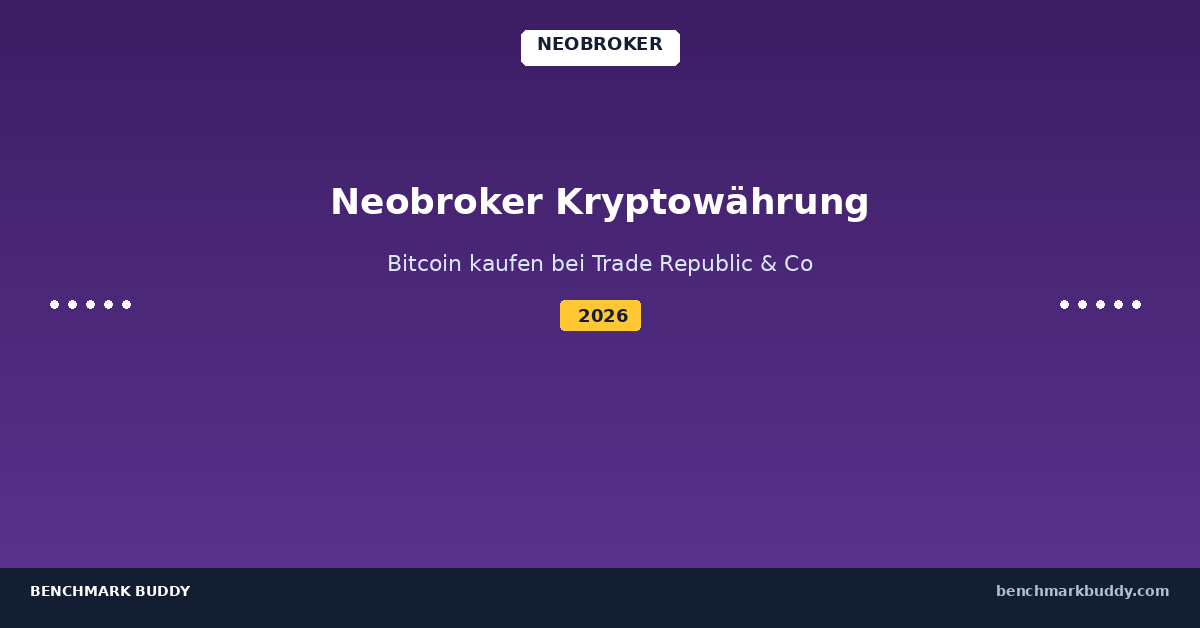 Neobroker Kryptowährung: Wo kann ich Bitcoin kaufen?
