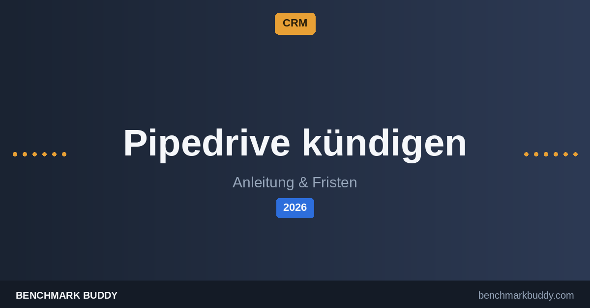 Pipedrive kündigen 2026: Anleitung, Fristen & Datenexport